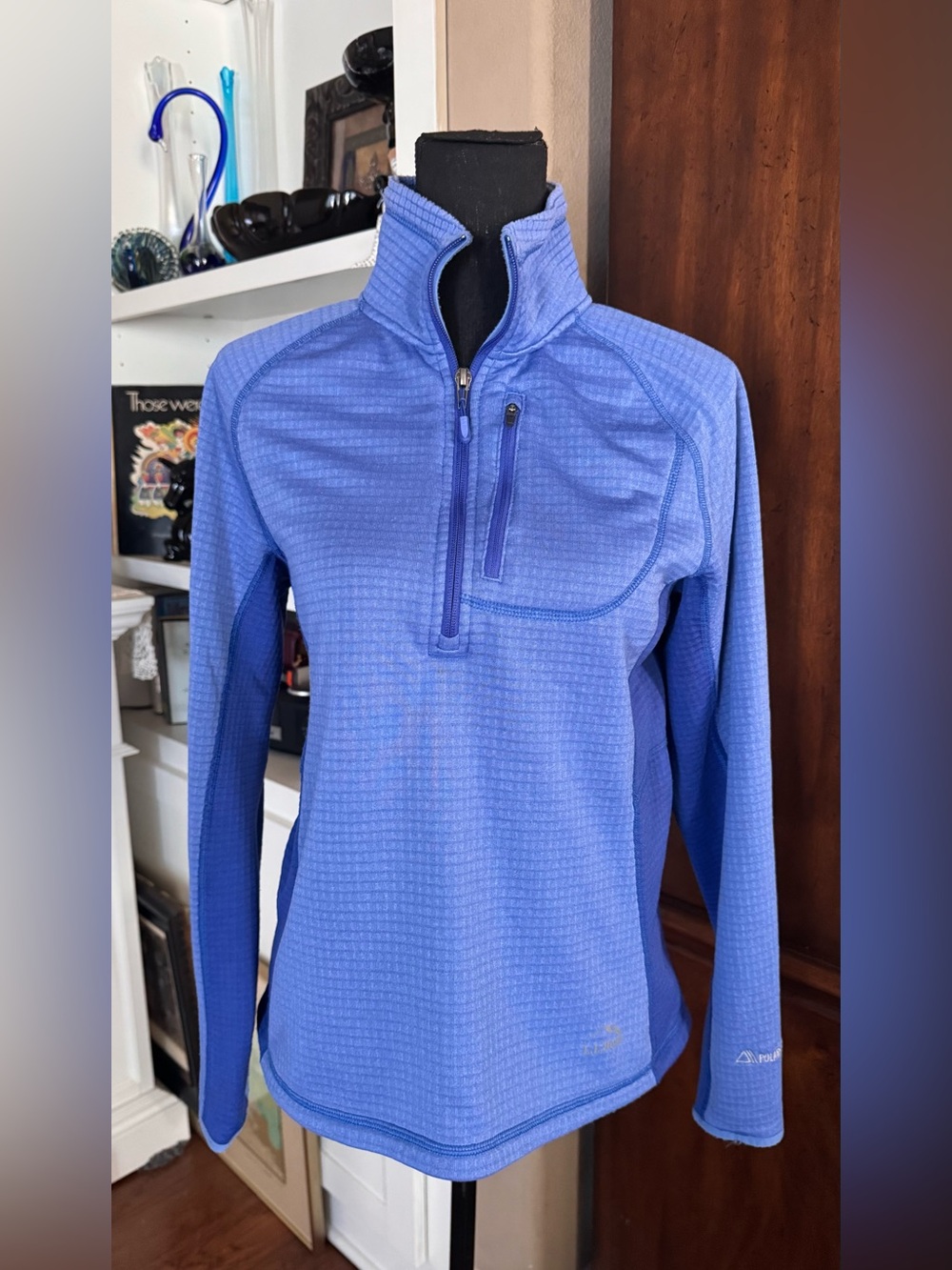 L.L. Bean Periwinkle Blue Polartec Pullover